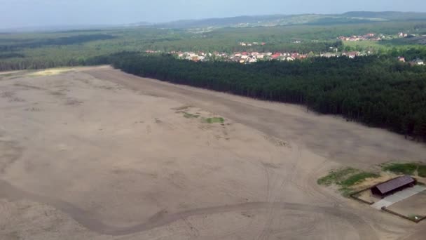 Deserto de Blendow (Pustynia B=dowska) na Polónia. O maior interior, longe de qualquer mar, área de areia solta na Europa Central . — Vídeo de Stock