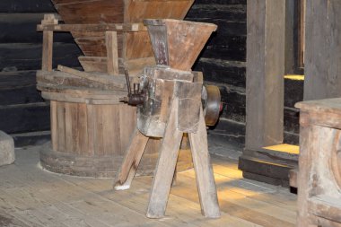 Polonya, Pszczyna 6 Haziran 2020 Skansen - Pszczyna Köyü Çiftliği. Süper