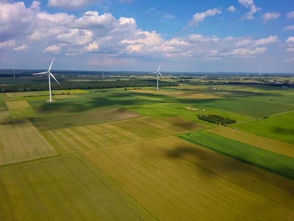 Wind Turbines Rural Landscape — Stock Photo, Image