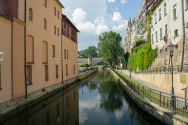 Şehir merkezi Klodzko Panoraması, Aşağı Silezya, Polonya.