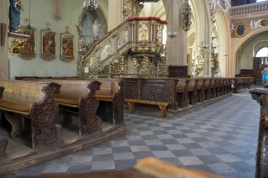 Şehir merkezi Klodzko Panoraması, Aşağı Silezya, Polonya.