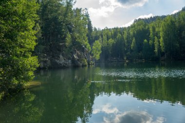 Çek Cumhuriyeti, Adrspach 'taki Rock kasabası.