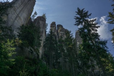 Çek Cumhuriyeti, Adrspach 'taki Rock kasabası.