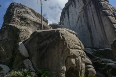 Çek Cumhuriyeti, Adrspach 'taki Rock kasabası.