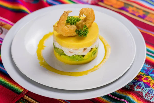 Comida Peruana Causa Comida Peruana — Foto de Stock