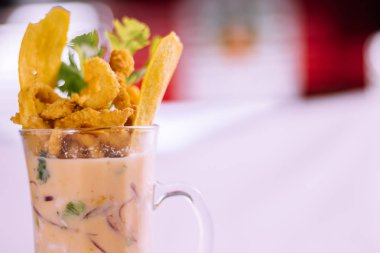 peruvian food: Leche de tigre