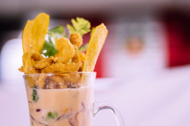 peruvian food: Leche de tigre