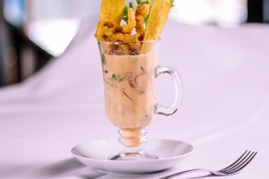 peruvian food: Leche de tigre