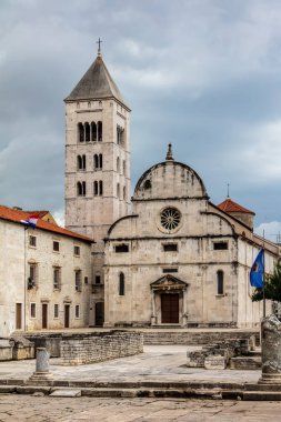 Zadar, Hırvatistan, 1066 kurulan bir Benedictine manastırı St Mary Kilisesi.