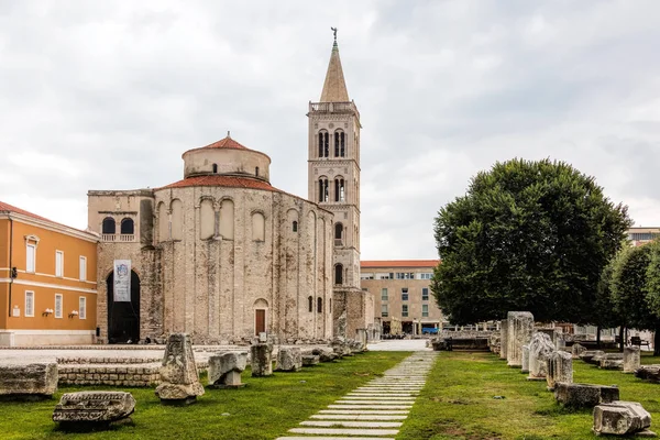 Die Kirche Des Donatus Zadar Kroatien Wurde Jahrhundert Erbaut Die — Stockfoto