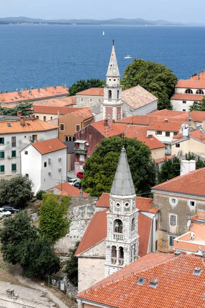 Zadar Najstarsza Nieprzerwanie Zamieszkane Miasto Chorwacji Drugie Największe Miasto Regionu Zdjęcia Stockowe bez tantiem