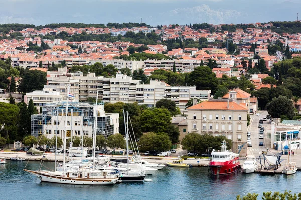Zadar Ancienne Ville Croate Habitée Permanence Deuxième Grande Ville Région Images De Stock Libres De Droits