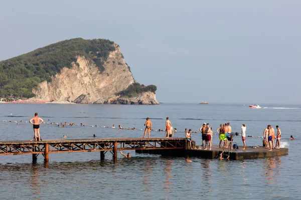 Μπούντβα Μαυροβούνιο Ιουλίου 2018 Budva Riviera Του Τουρισμού Κέντρο Του — Φωτογραφία Αρχείου