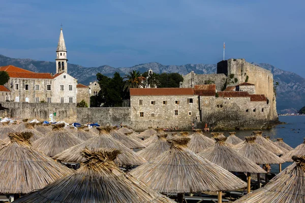 Budva Černá Hora Července 2018 Budvanské Riviéry Centrum Černohorské Turistiky — Stock fotografie