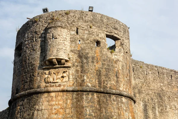 Fortificazioni Budva Montenegro Continuamente Ricostruite Ampliate Attraverso Medioevo Raggiungendo Sua — Foto Stock