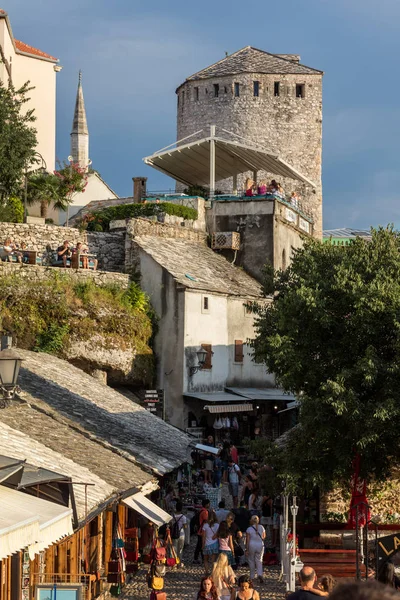 Mostar Bosnia July 2018 Town Mostar One Bosnia Herzegovina Most — Stock Photo, Image