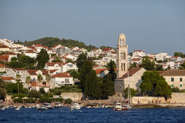 Hvar Horvátország Július 2018 Hvar Város Kikötő Hvar Sziget Split — Stock Fotó