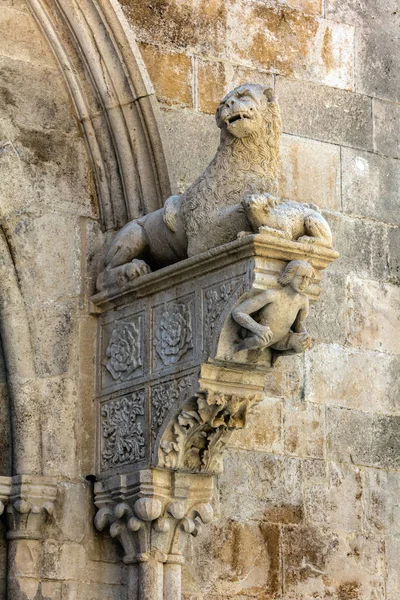 Katedrális Szent Márk Korcula Horvátország Bonino Milano 1412 Ban Építette — Stock Fotó