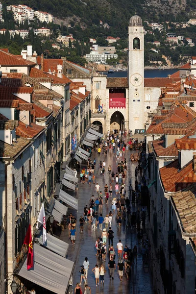 Dubrovnik Croatia July 2018 Stradun Dubrovnik Croatia One Europe Most — стоковое фото