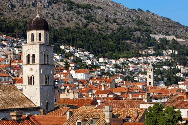 Bell Tower Franciscan Church Monastery Dubrovnik Croatia Originated 13Th Century — Stock Photo, Image