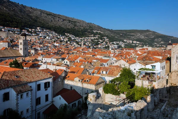 Dubrovník Chorvatsko Známý Jako Perla Jadranu Jeden Nejvýznamnějších Turistických Destinací — Stock fotografie