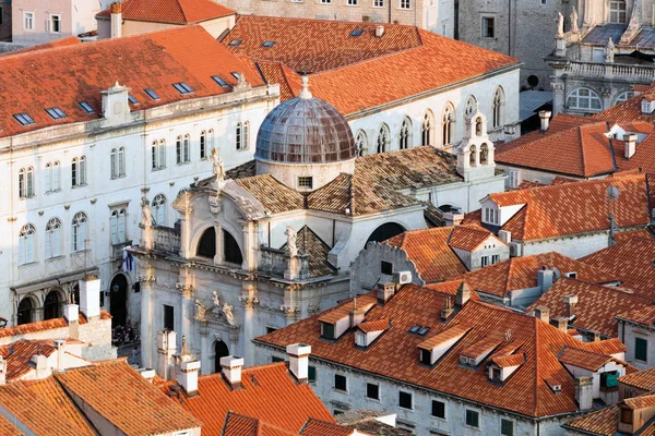 Igreja Blaise Dubrovnik Croácia Construída 1715 Estilo Barroco Ornamentado — Fotografia de Stock