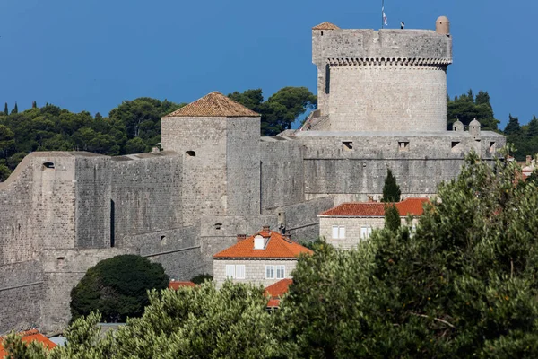 ドゥブロヴニク クロアチア 1319 1464 年に現在の形態で再建された起源のドブロブニク クロアチア 2018 フォート ミンセタ — ストック写真