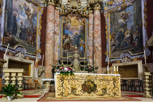 Dubrovnik Croacia Julio 2018 Altar Mayor Iglesia San Ignacio Loyola — Foto de Stock