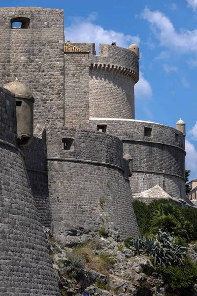 Dubrovnik City Walls Finest World City Main Claim Fame Entire — Stock Photo, Image