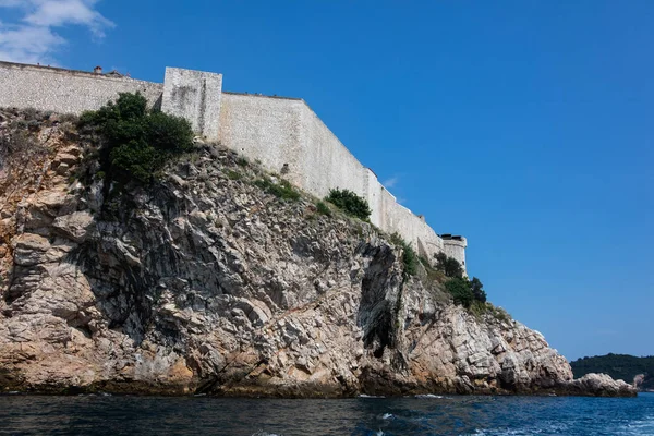 Muralhas Cidade Dubrovnik Melhores Mundo Principal Reivindicação Cidade Fama Cidade — Fotografia de Stock