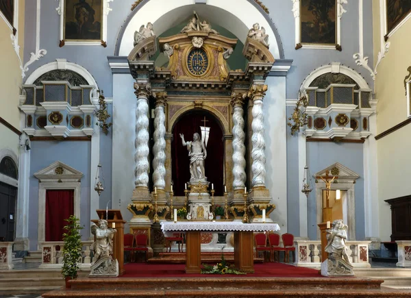 Dubrovnik Croacia Julio 2018 Altar Mayor Iglesia Franciscana Monasterio Dubrovnik — Foto de Stock