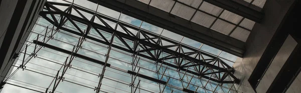 Copenhagen Denmark April 2020 Horizontal Image Glass Facade Roof Black — Stock Photo, Image
