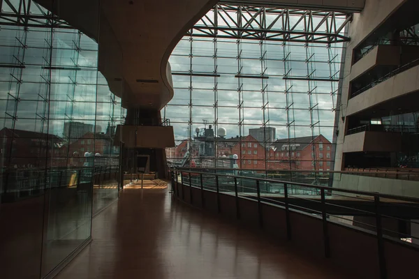 Copenhagen Denmark Апреля 2020 Года Интерьер Королевской Библиотеки Black Diamond — стоковое фото