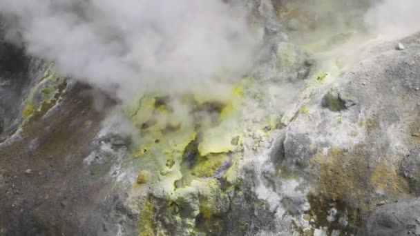 Fumarole attive nel vulcano Mutnovsky, Kamchatka, Russia — Video Stock