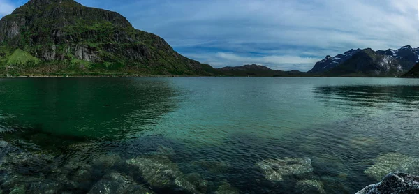 Krásný Výhled Jezero Horách — Stock fotografie