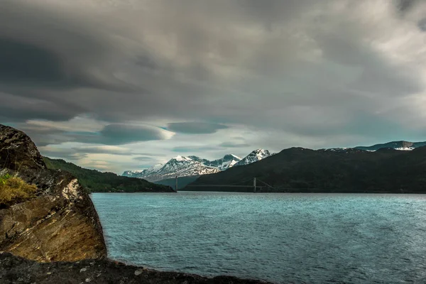 Krásná Krajina Jezera Horách — Stock fotografie