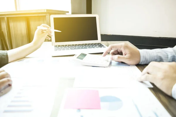 The financial accountant of the company is checking the company' — Stock fotografie