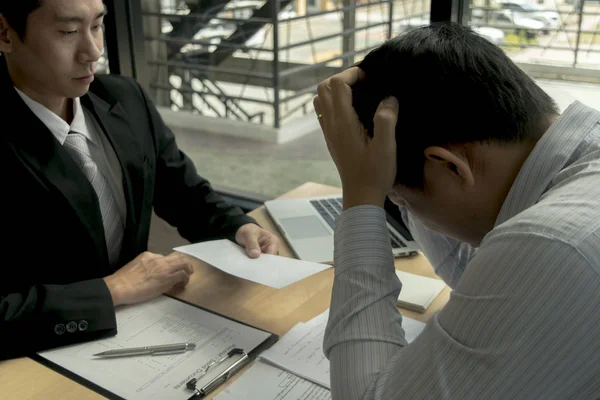 Il capo del personale ha assunto personale e ha accolto con favore — Foto Stock