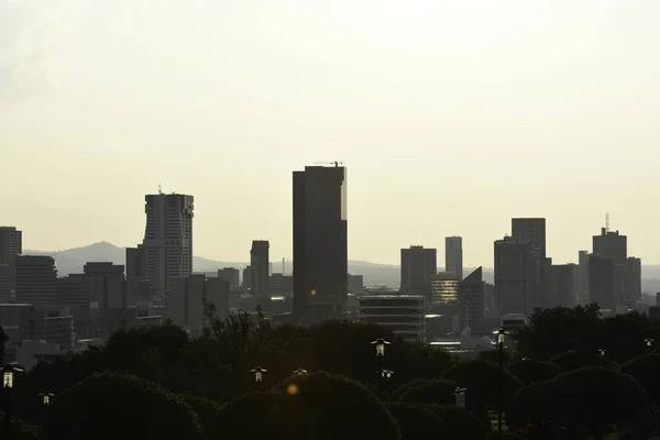 Dél Afrikai Pretoria Tőke Város Vízszintes Skyline — Stock Fotó