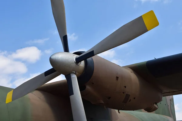 Military 160 Transall Aircraft Propeller Engine Πρετόρια Νότια Αφρική — Φωτογραφία Αρχείου