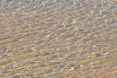 Plaj Denizi Yüzeyi Dokulu Dalgalanmalar, Mossel Körfezi, Güney Afrika