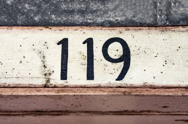 ev numarası bir yüz ve on dokuz (119)