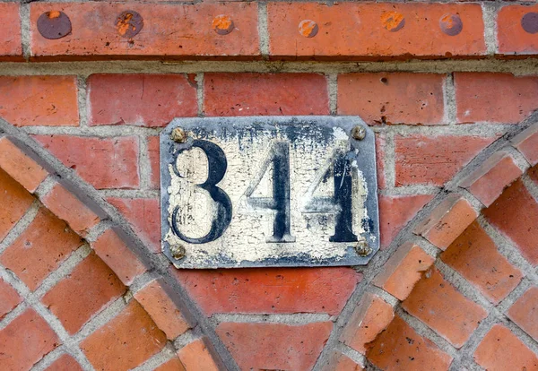 Casa Número Cento Quarenta Quatro 344 — Fotografia de Stock