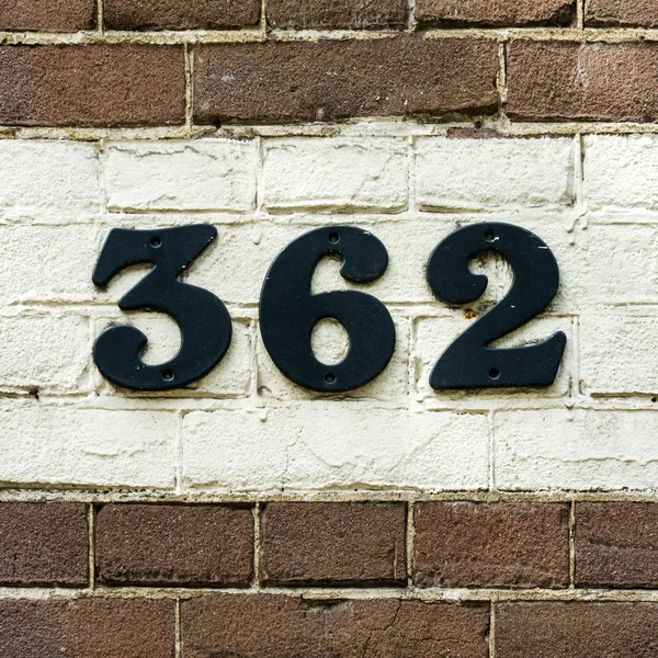 你的房子号码百和六十二 362 — 图库照片