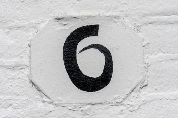 House Number Six — Stock Photo, Image
