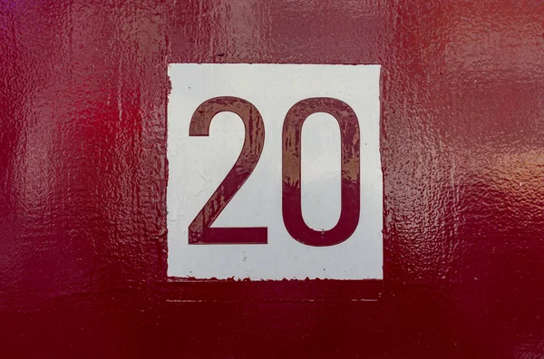 House Number Twenty — Stock Photo, Image