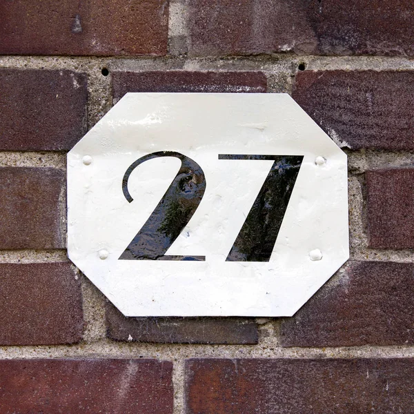 House Number Twenty Seven — Stock Photo, Image