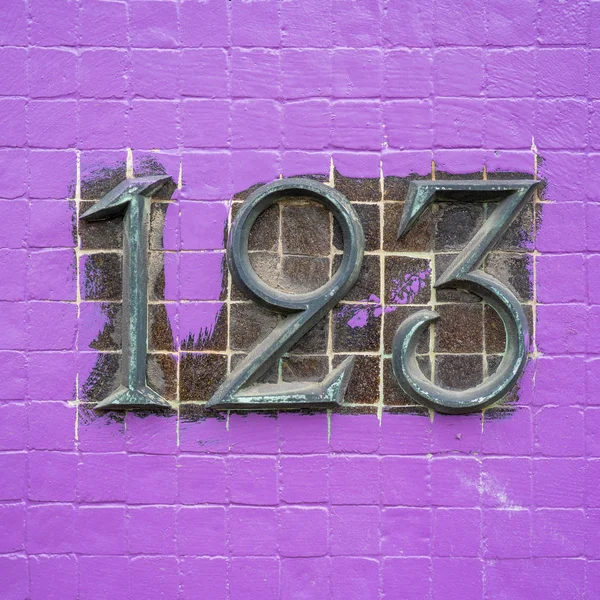 번호 123 — 스톡 사진
