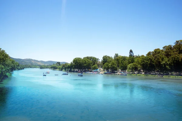 Bootswettbewerb Auf Dem Chilenischen Fluss Claro Talca — Stockfoto