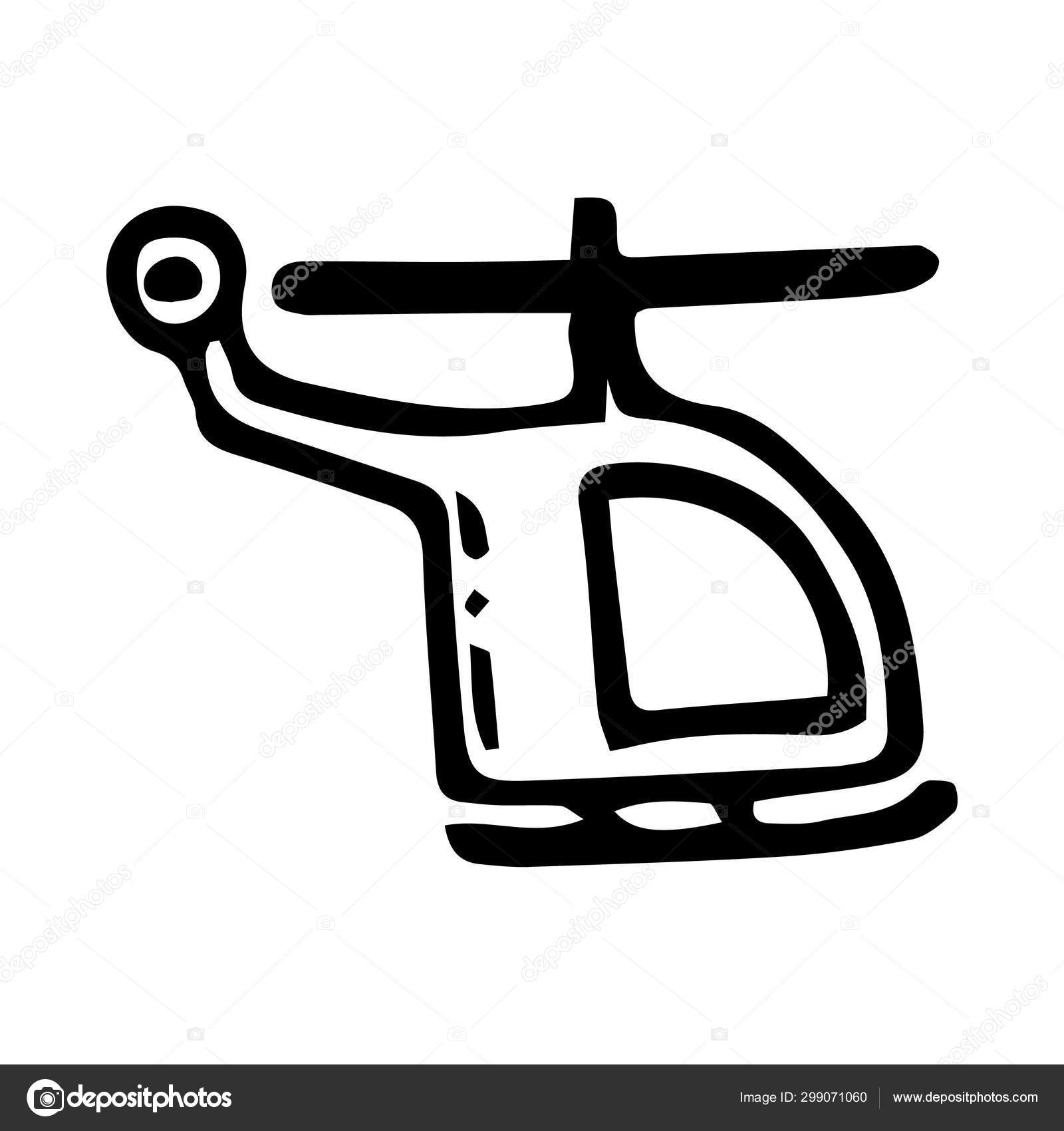 drawn helicopter toy